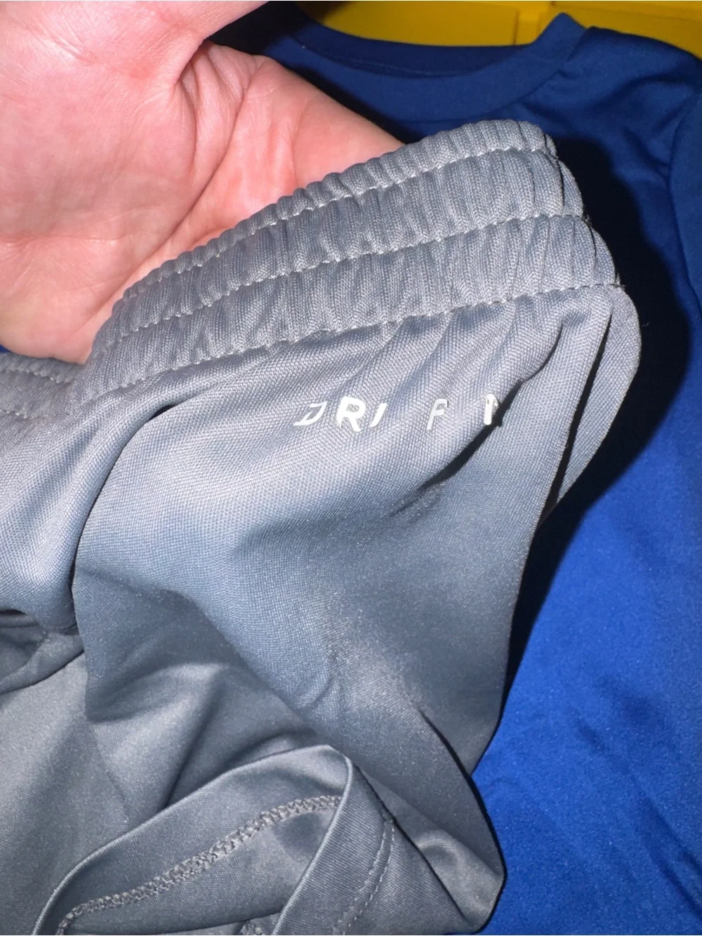 Nike Blue 'My First Goal' Tee with Gray Shorts